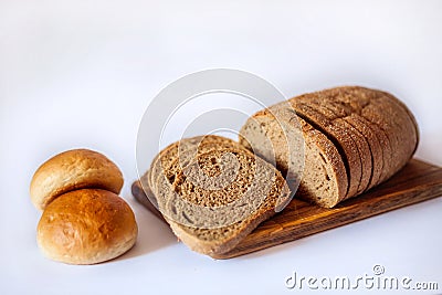 Sliced â€‹â€‹bread. Photo of bread. White bread. Stock Photo